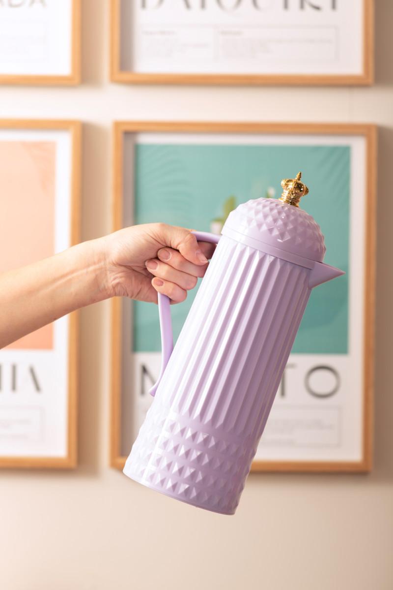 Present Time Thermos Bottle Crown - PT4291PU Soft Purple