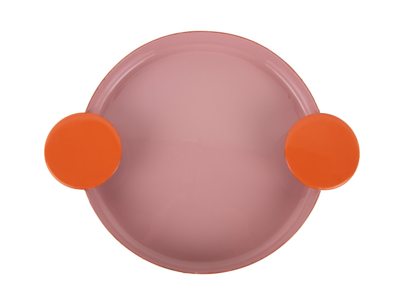 Present Time Tray Double Funky Large - PT4249LP Soft Pink & Bright Orange