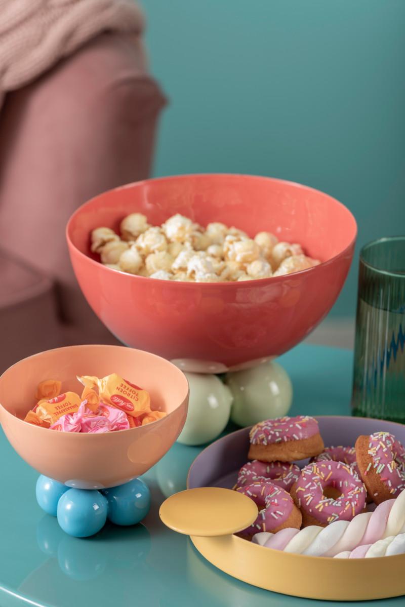 Present Time Tray Double Funky Medium - PT4248PU Soft Purple & Bright Yellow