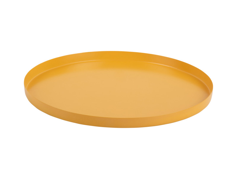 Present Time Tray Servir Round Extra Small - PT4239BY Bright Yellow