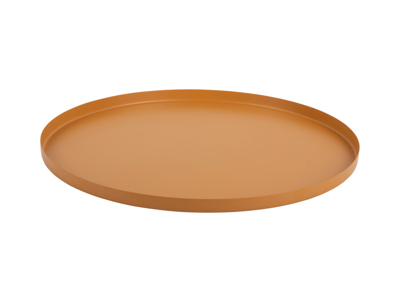 present time Tray Servir Round Medium - PT4241YE Ochre yellow