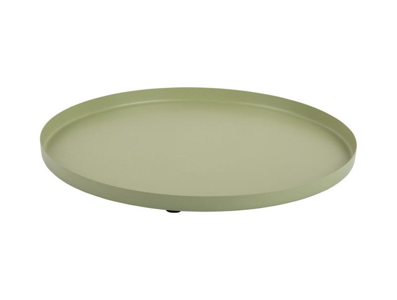 present time Tray Servir Round Small - PT4240GR Tea green