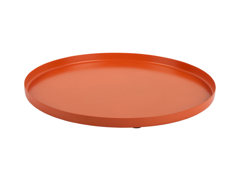 present time Tray Servir Round Small - PT4240OR Bright orange