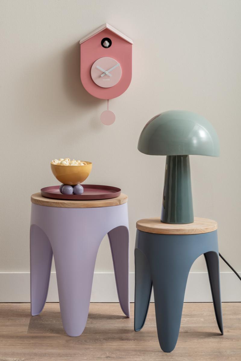 Present Time Tray Servir Round Small - PT4240RD Red Ochre