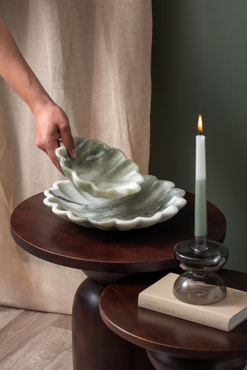 Present Time Tray Waved Oval Small - PT4213LG Himalayan Green