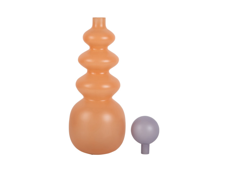 Present Time Vase Alegre Anillo Large - PT4269OR Peach Orange & Soft Purple
