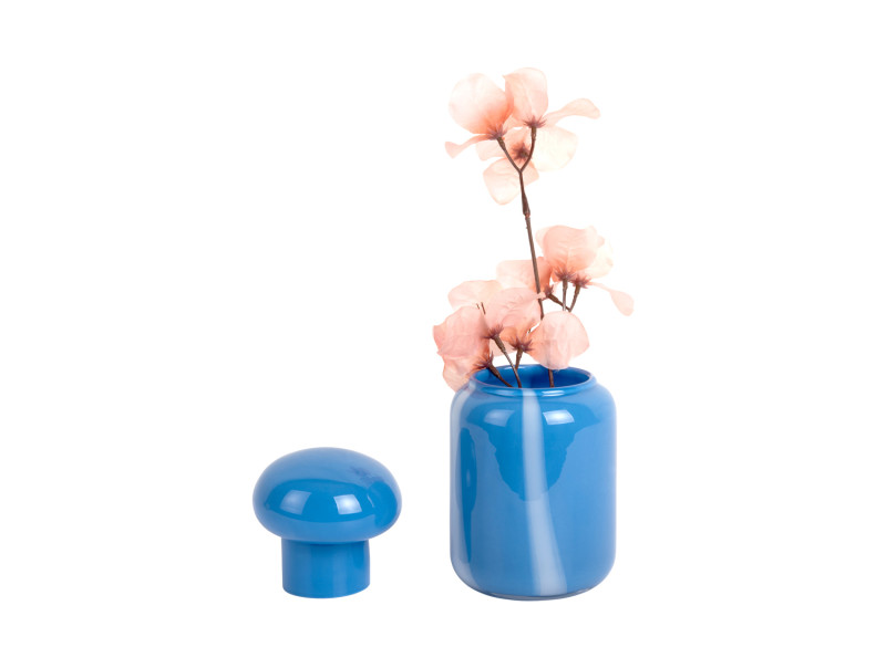Present Time Vase Dulce Raya Small - PT4301BL Classic Blue