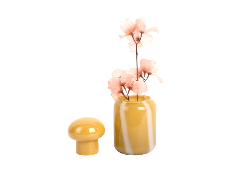 Present Time Vase Dulce Raya Small - PT4301YE Ochre Yellow
