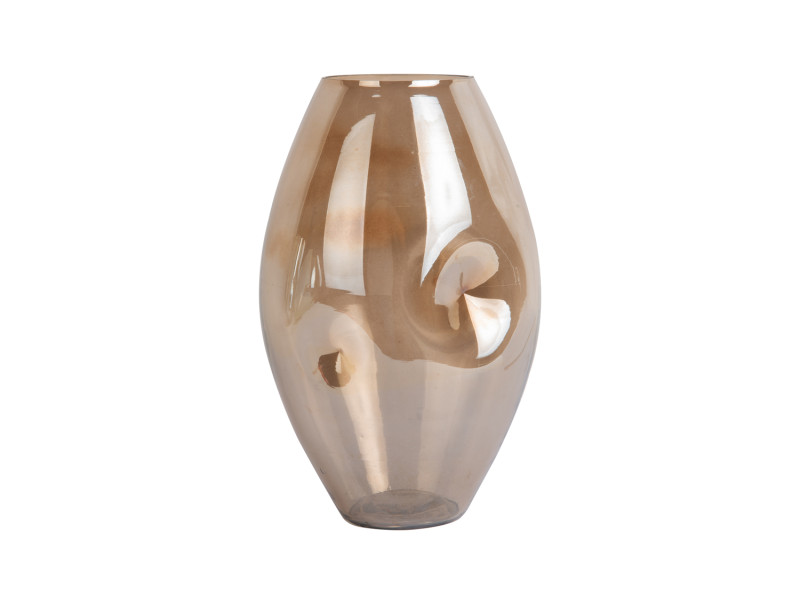 Present Time Vase Luster Organic - PT4209BR Chocolate Brown