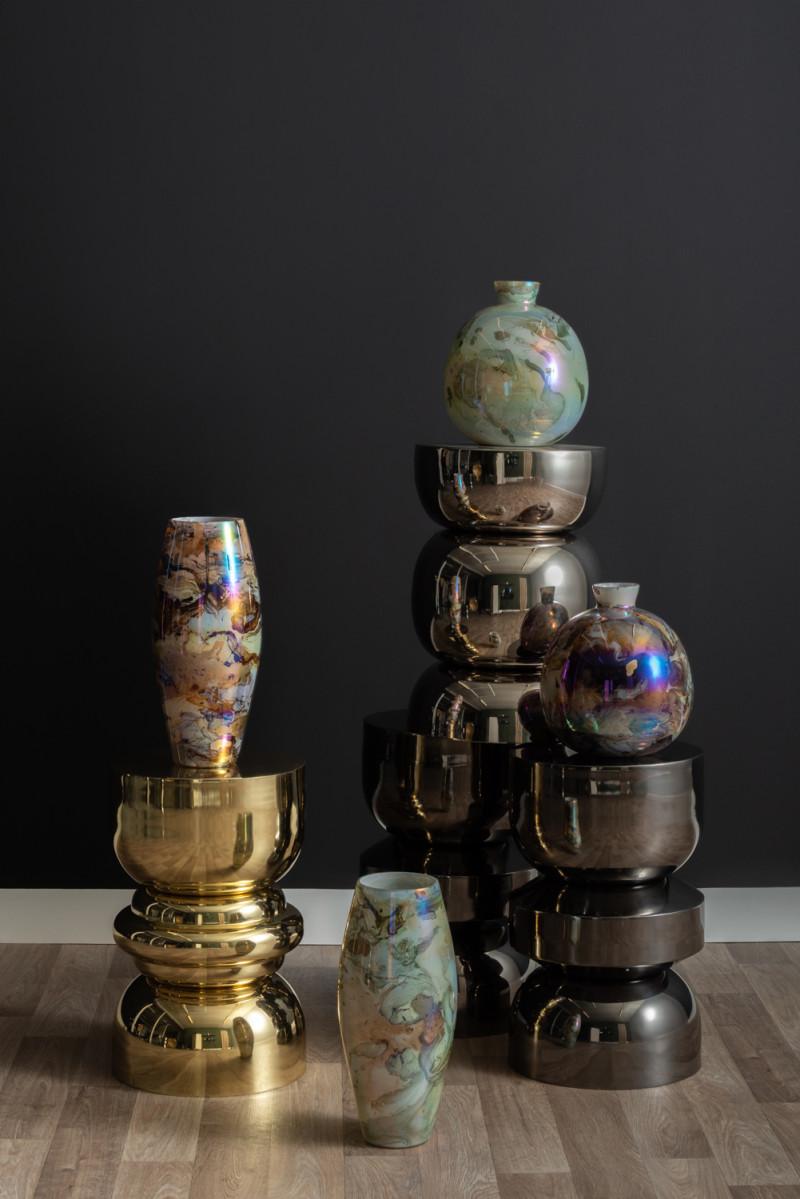 Present Time Vase Melange Bottle - PT4212GR Jungle Green