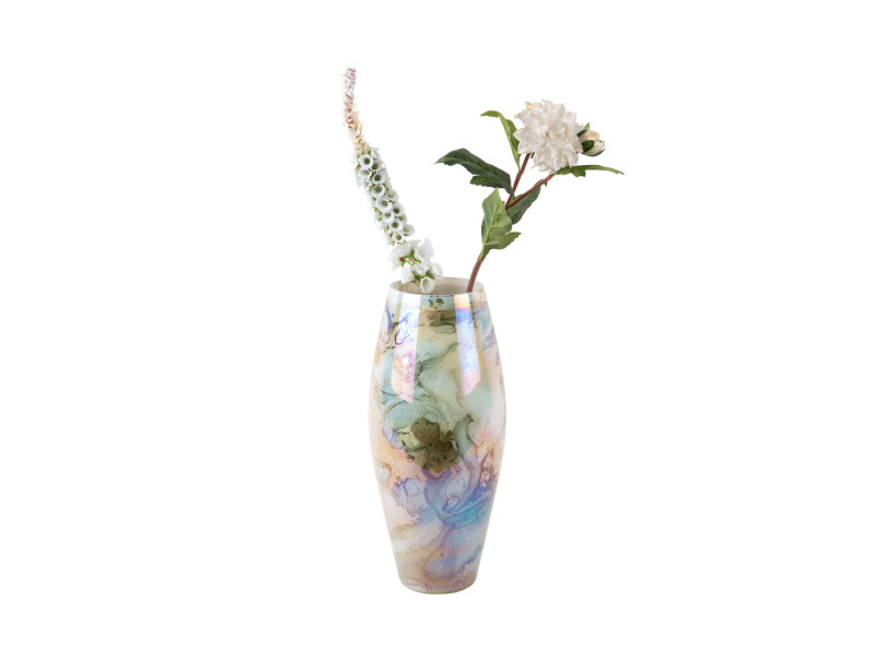 Present Time Vase Melange Cone - PT4211GR Jungle Green