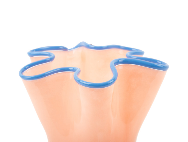 Present Time Vase Ruffles Medium - PT4159OR Peach Orange