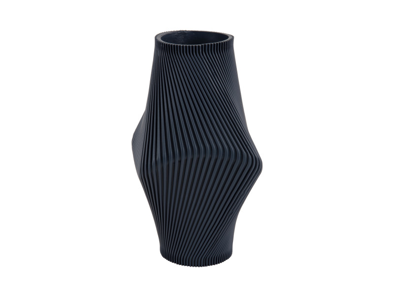Present Time Vase Twisted Rib Large - PT4293BL Dark Blue
