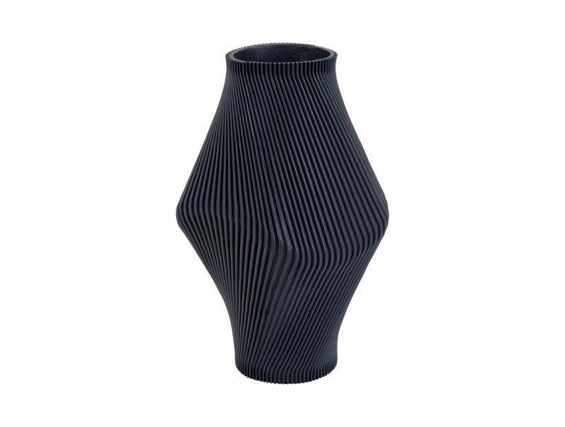 present time Vase Twisted Rib Large - PT4293BL Dark blue
