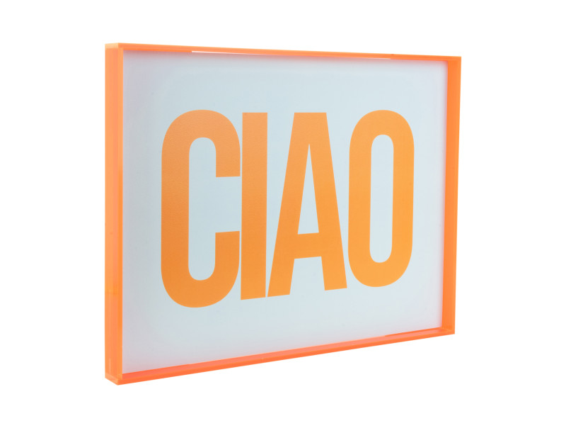 present time Wall Art Ciao Large - PT4323OR Bright orange