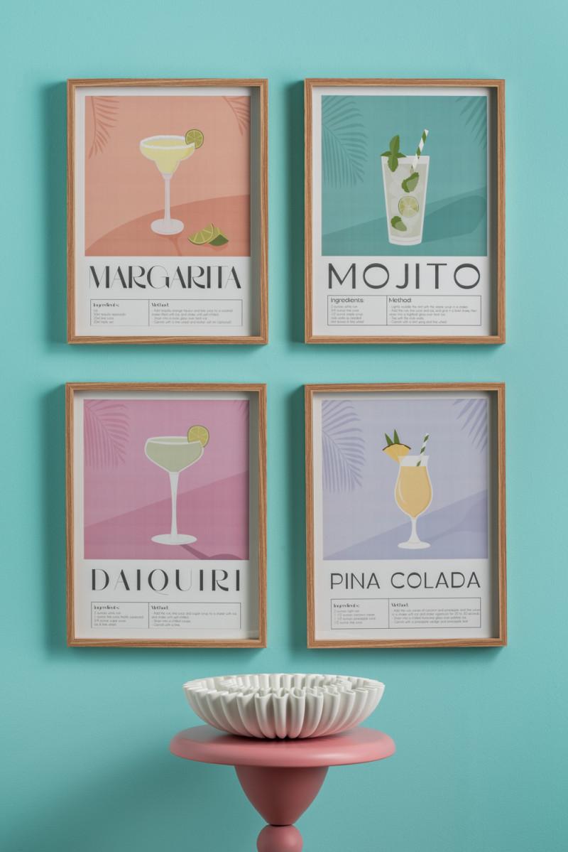 Present Time Wall Art Margarita - PT4285 Peach Orange