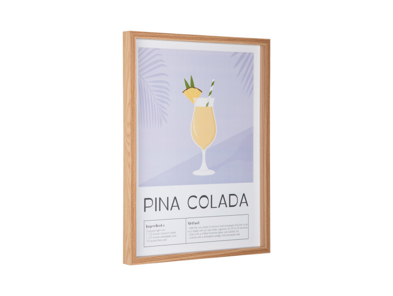Present Time Wall Art Pina Colada - PT4284 Soft Purple