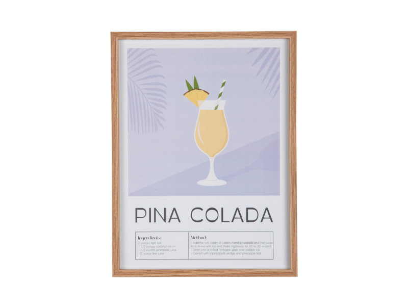 present time Wall Art Pina Colada - PT4284 Soft purple