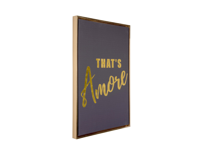 Present Time Wall Art That's Amore Medium - PT4180 Black & Gold