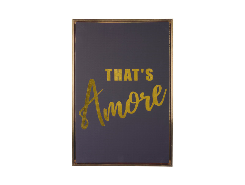 present time Wall Art That's Amore Medium - PT4180 Black & gold