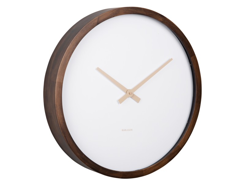 present time Wall Clock Ancho Large - KA5928DW Dark wood