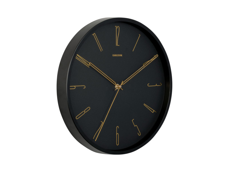 Present Time Wall Clock Belle Numbers - KA5898BK Black