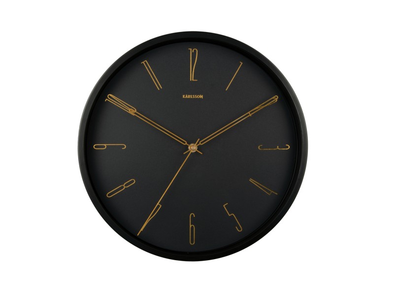 present time Wall Clock Belle Numbers - KA5898BK Black