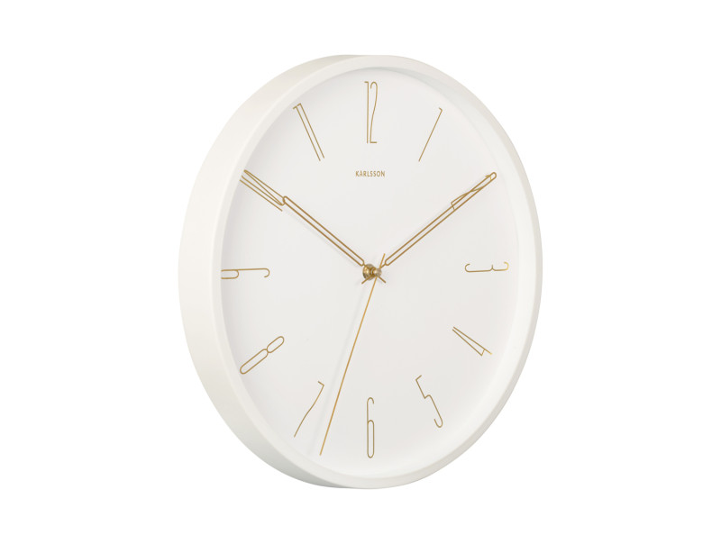 Present Time Wall Clock Belle Numbers - KA5898WH White