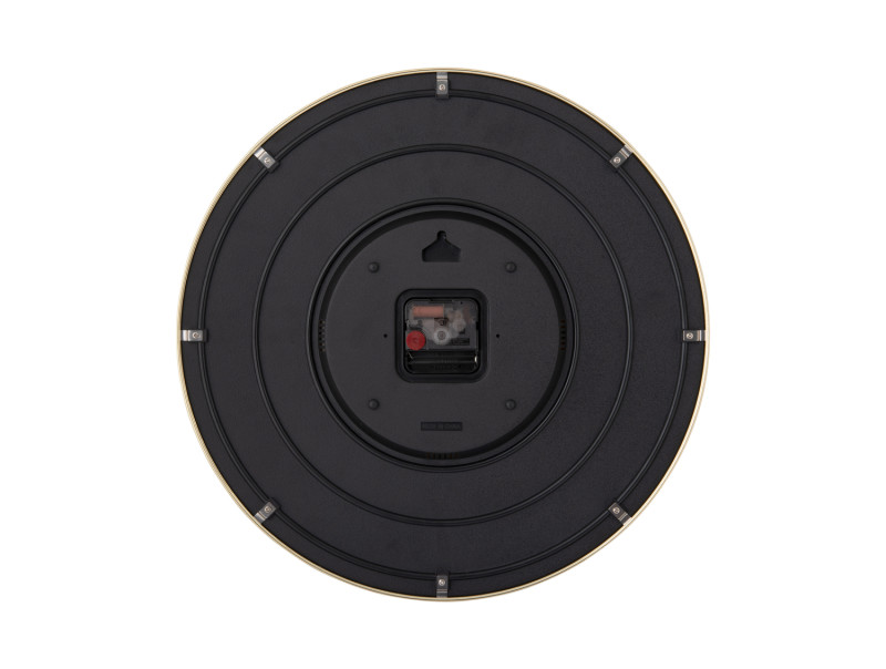 Present Time Wall Clock Candy Swirl Dome - KA6007OR Bright Orange & White