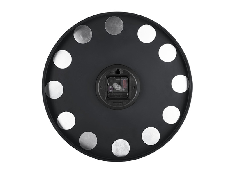 Present Time Wall Clock Charm Engraved Numbers - KA5762BK Black