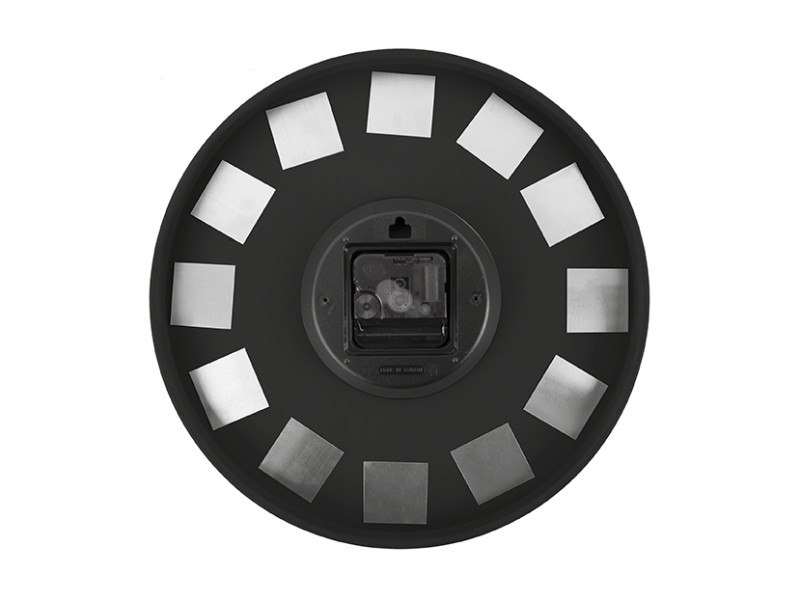 Present Time Wall Clock Charm Engraved Numbers Small - KA5788BK Black