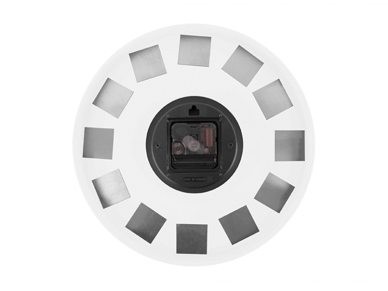 Present Time Wall Clock Charm Engraved Numbers Small - KA5788WH White