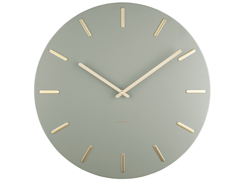 present time Wall Clock Charm - KA5716DG Jungle green