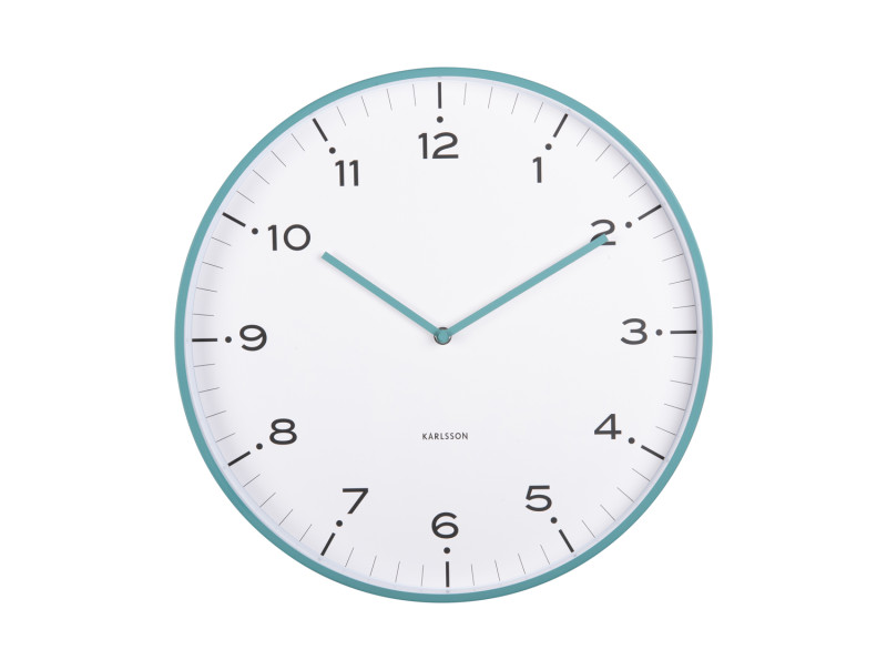 Present Time Wall Clock Circus Rings - KA6011BL Turquoise Blue