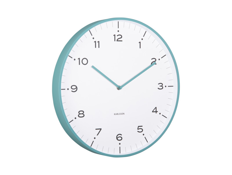 present time Wall Clock Circus Rings - KA6011BL Turquoise blue