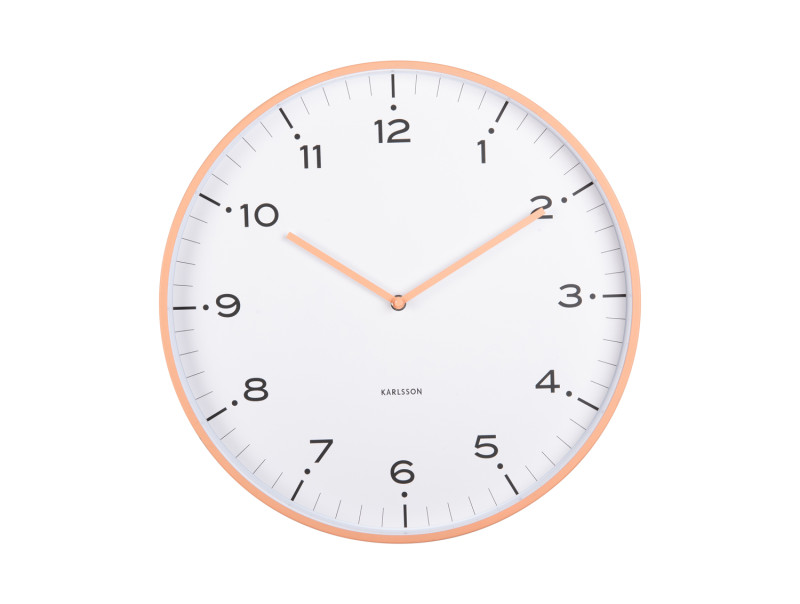 Present Time Wall Clock Circus Rings - KA6011OR Peach Orange