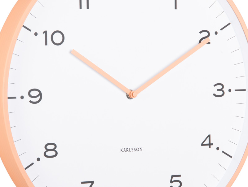 Present Time Wall Clock Circus Rings - KA6011OR Peach Orange