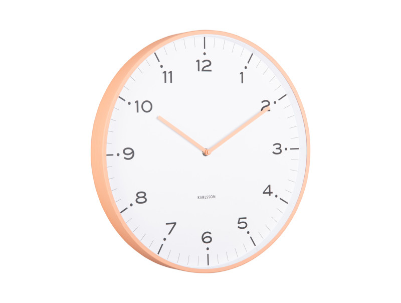 present time Wall Clock Circus Rings - KA6011OR Peach orange