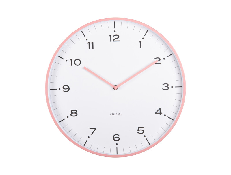 Present Time Wall Clock Circus Rings - KA6011PI Flamingo Pink