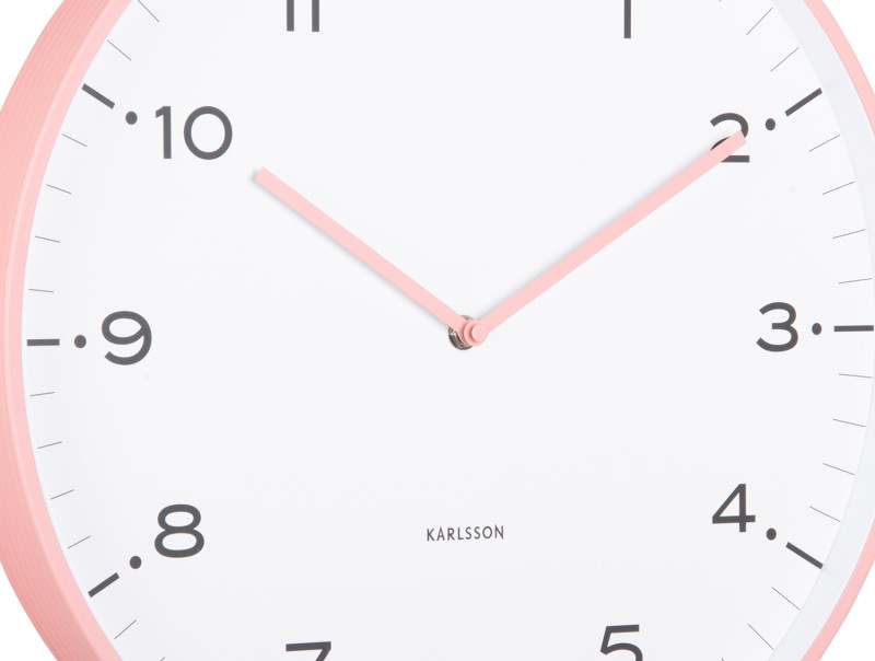 Present Time Wall Clock Circus Rings - KA6011PI Flamingo Pink