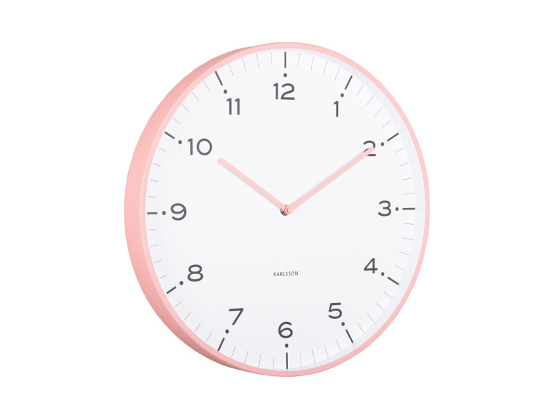 present time Wall Clock Circus Rings - KA6011PI Flamingo pink