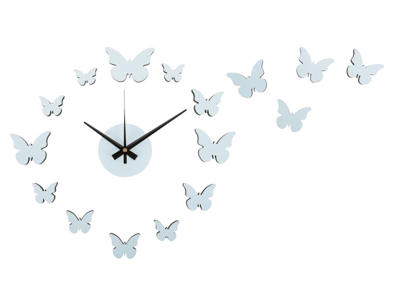 Present Time Wall Clock DIY Butterfly - KA6000LB Soft Blue