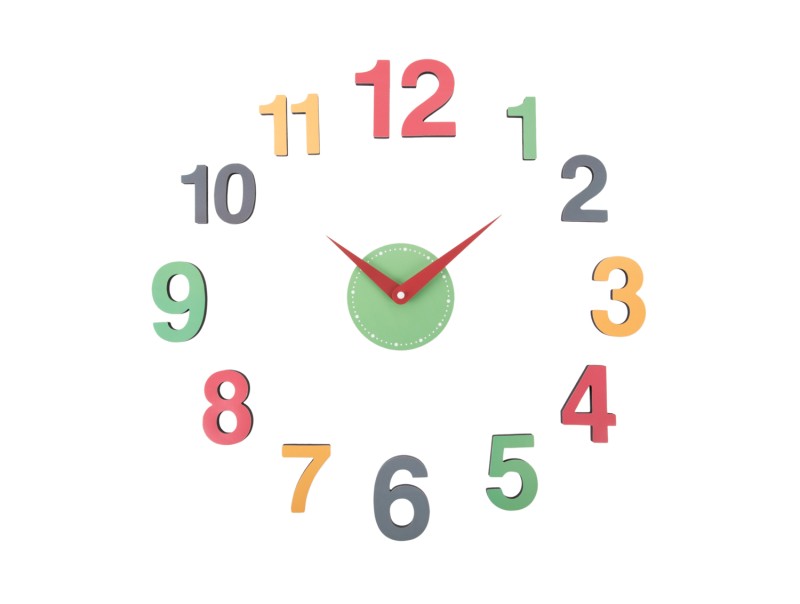 present time Wall Clock DIY Chico - KA6003MC Multicolor