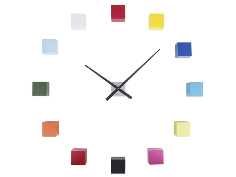 present time Wall Clock DIY Cubic - KA5698MC Multicolor
