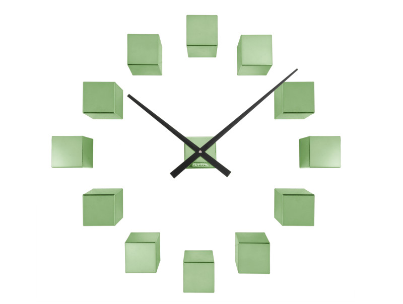 Present Time Wall Clock DIY Cubic Metallic - KA5974DG Metallic Green