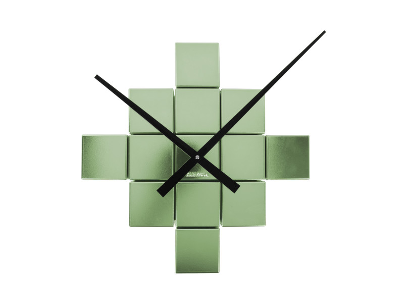 Present Time Wall Clock DIY Cubic Metallic - KA5974DG Metallic Green