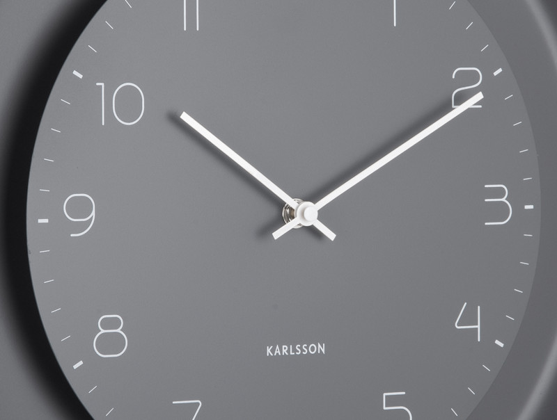 Present Time Wall Clock Dual Disc - KA5930GY Dark Grey