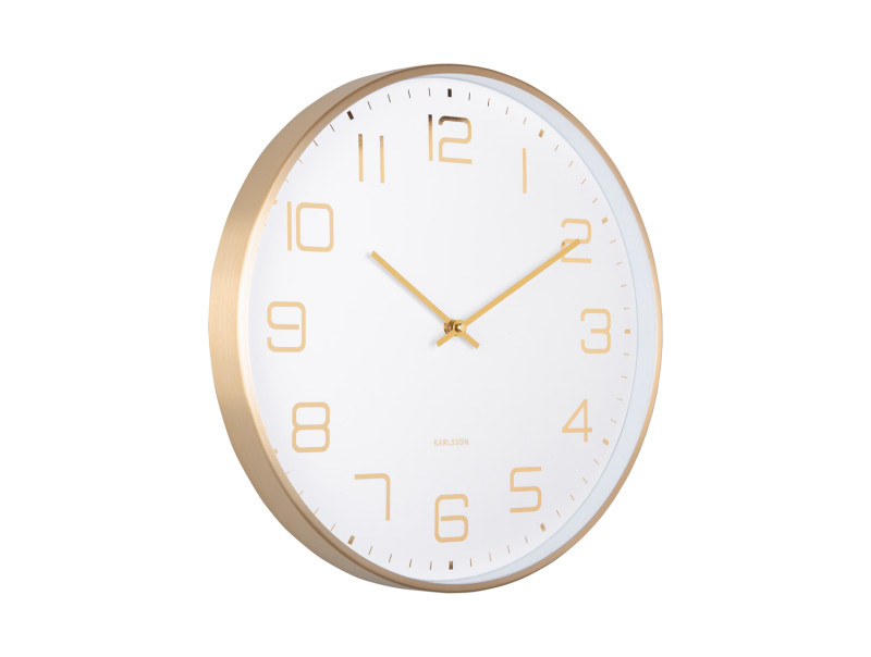 present time Wall Clock Elegance Glow - KA5973WH White