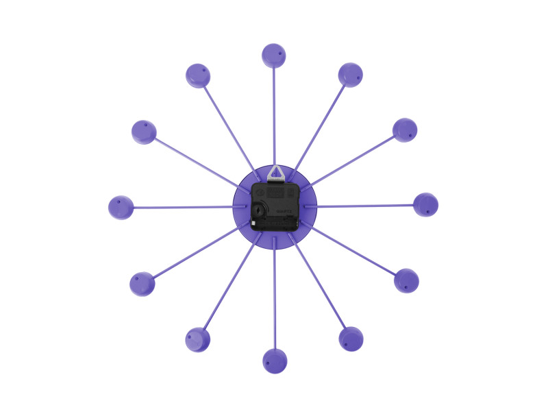 Present Time Wall Clock Funky Spider - KA5977PU Bright Purple