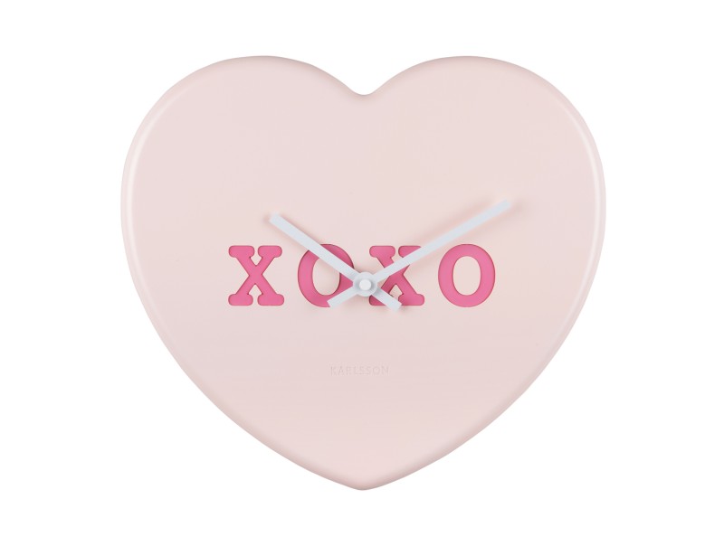 Present Time Wall Clock Heart Candy - KA5985LP Soft Pink